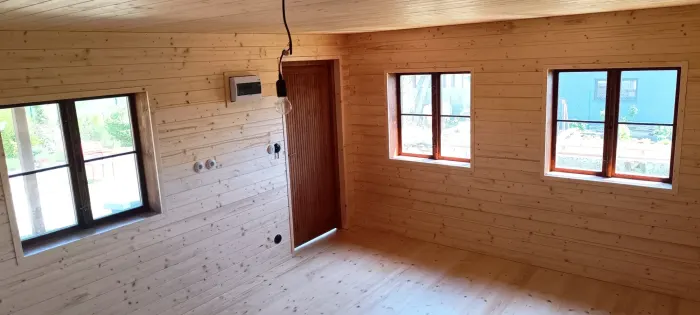 Postup stavby Zahradní chaty